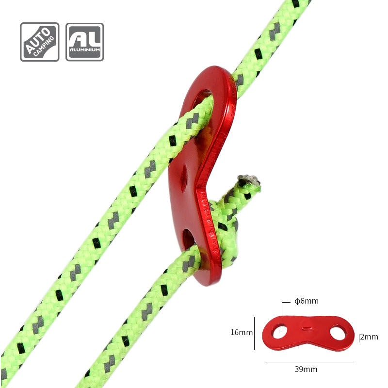 Aluminum Tent Guyline Adjuster | Rope Tensioner