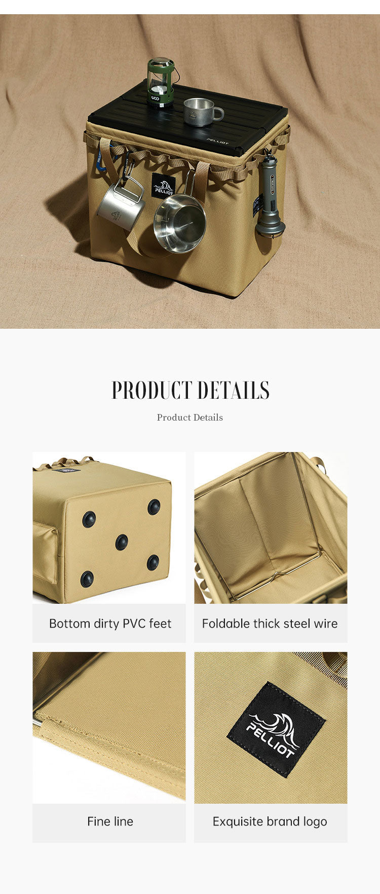 Camp Storage Tote | Folding Camp Kitchen Organizer