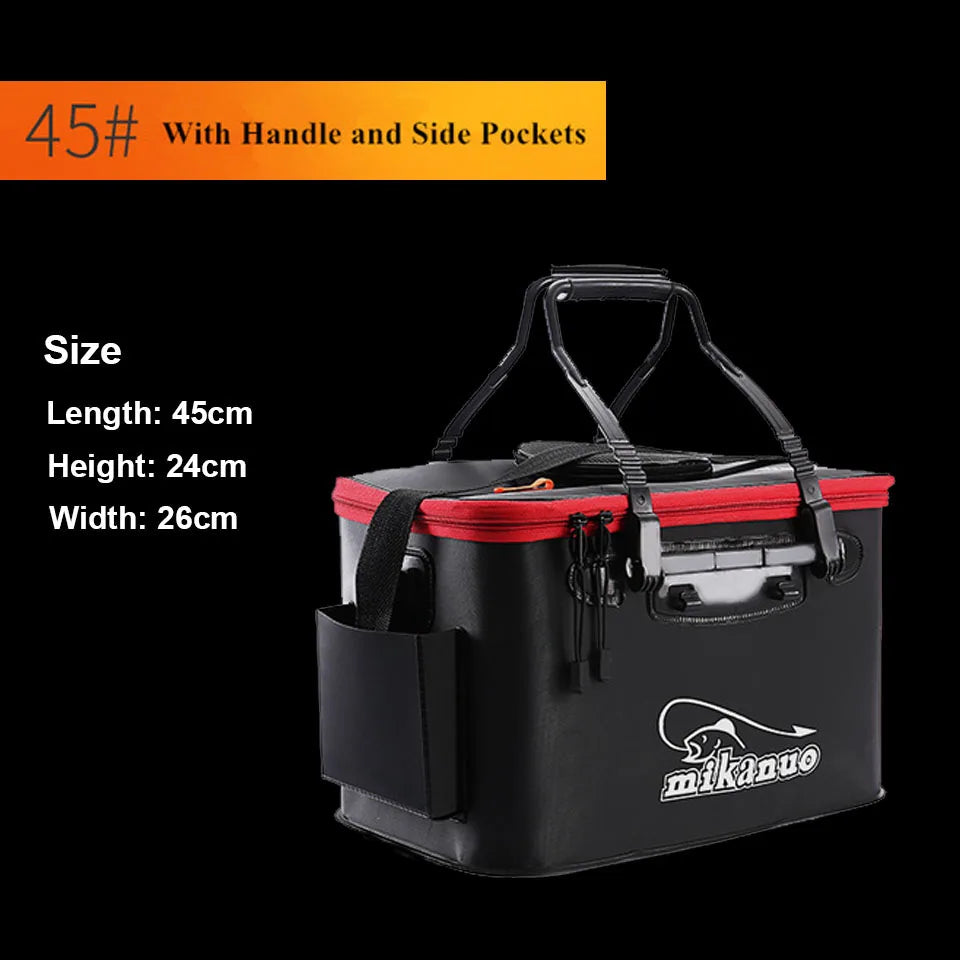 Portable EVA Fishing Bucket | Collapsible Live Bait Bucket