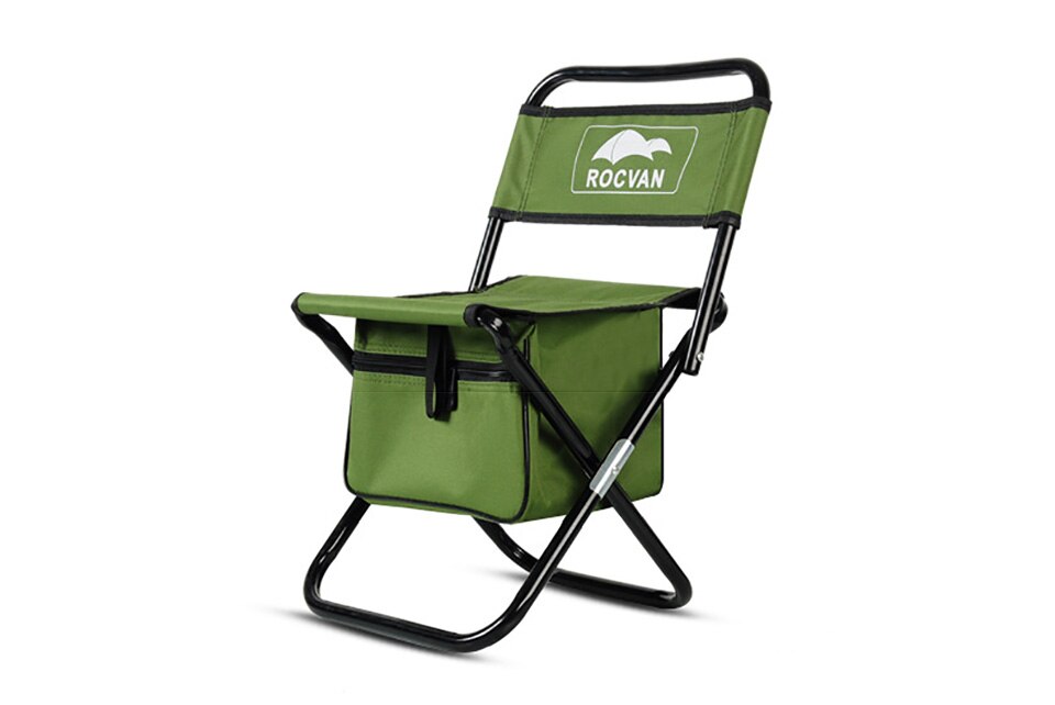Folding Fishing Chair with Storage Compartment | Portable Camping Chair