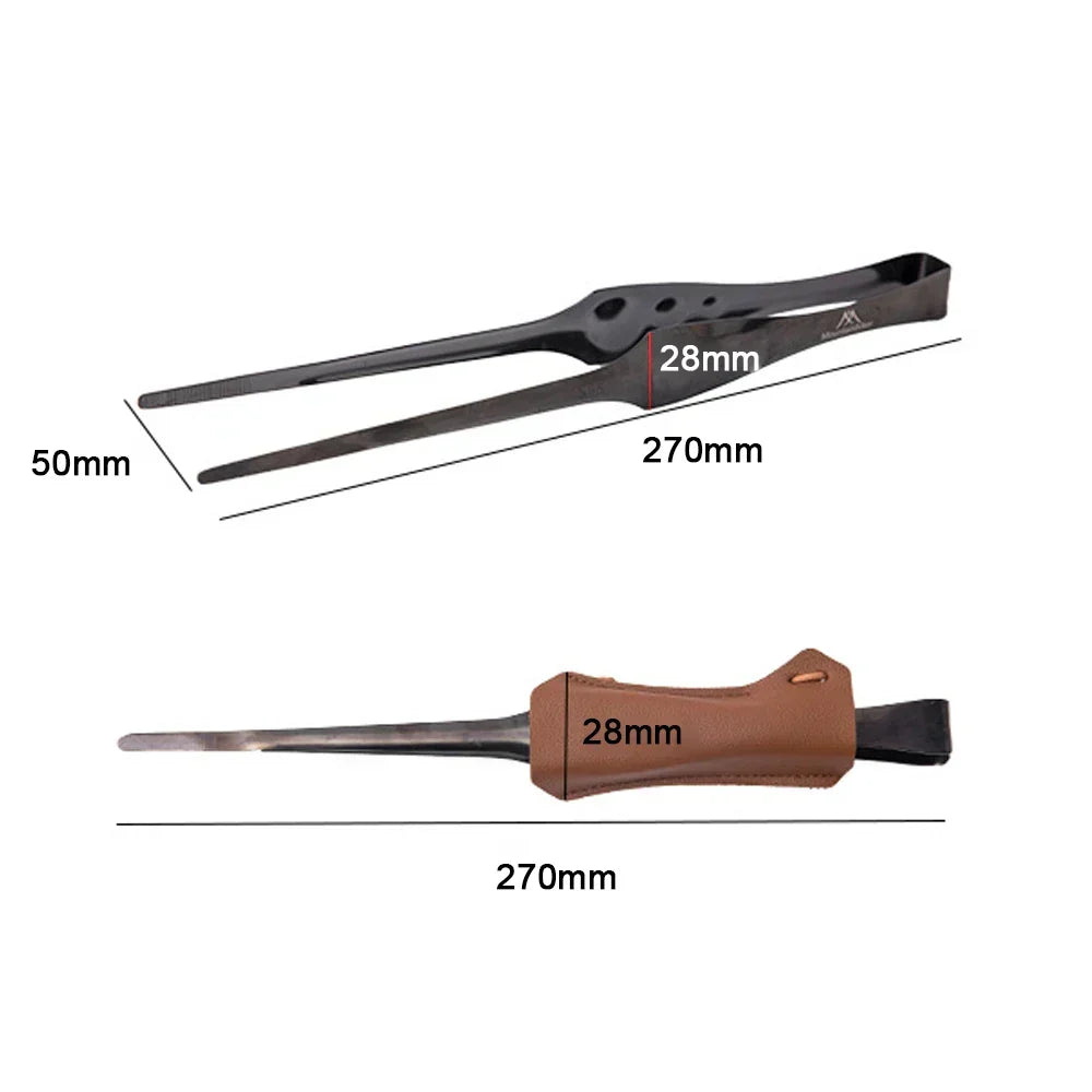 Mountainhiker Outdoor Cooking Tongs | Stainless Steel Camp BBQ & Grill Tongs