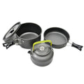 Camping Cookware Set | 2-3 Person Pot, Pan & Kettle Kit